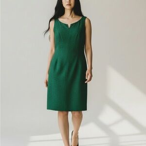 Talbots Classic Green Midi Dress
